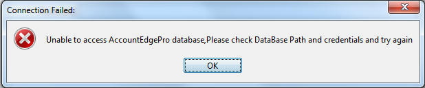 AccountEdge TroubleShoot