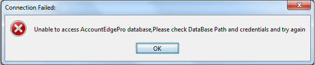 AccountEdge TroubleShoot