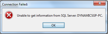 Dynamics GP TroubleShoot