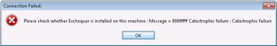 Exchequer TroubleShoot