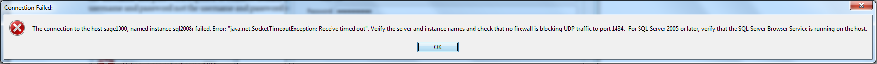 Sage 1000 TroubleShoot